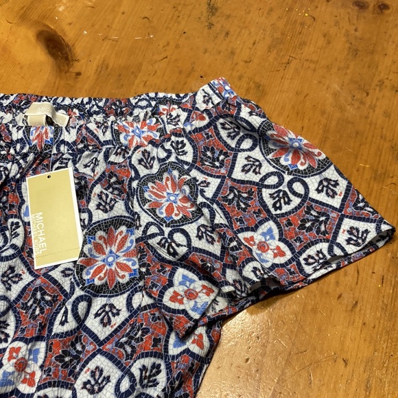 MICHAEL Michael Kors Mosaic Off the Shoulder Gauze Dress - Host Pick - New - Picture 11 of 12